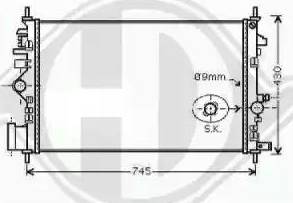 Diederichs 8182604 - Radiator, engine cooling autospares.lv