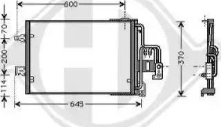 Diederichs 8182100 - Condenser, air conditioning autospares.lv