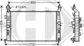 Diederichs 8187503 - Radiator, engine cooling autospares.lv