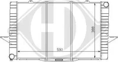 Diederichs 8139124 - Radiator, engine cooling autospares.lv