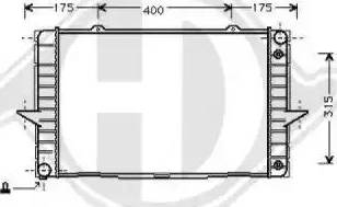 Diederichs 8139125 - Radiator, engine cooling autospares.lv