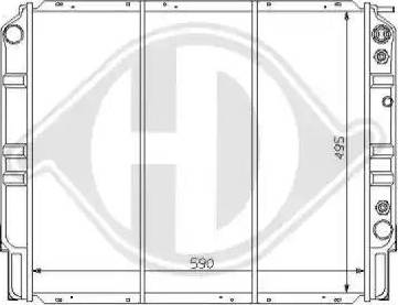 Diederichs 8139121 - Radiator, engine cooling autospares.lv