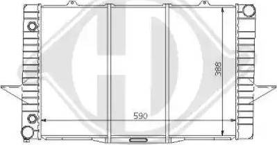 Diederichs 8139123 - Radiator, engine cooling autospares.lv