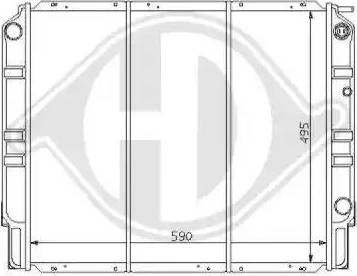 Diederichs 8139122 - Radiator, engine cooling autospares.lv