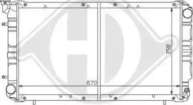 Diederichs 8135107 - Radiator, engine cooling autospares.lv