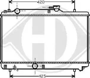 Diederichs 8136115 - Radiator, engine cooling autospares.lv