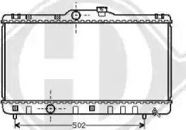 Diederichs 8136134 - Radiator, engine cooling autospares.lv