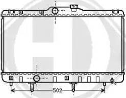 Diederichs 8136135 - Radiator, engine cooling autospares.lv