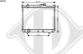 Diederichs 8136126 - Radiator, engine cooling autospares.lv