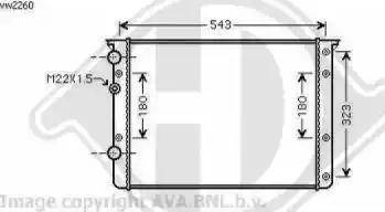 Diederichs 8138120 - Radiator, engine cooling autospares.lv