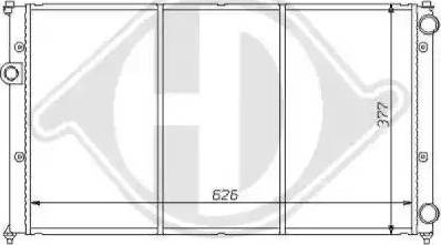 Diederichs 8138127 - Radiator, engine cooling autospares.lv