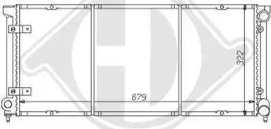 Diederichs 8133108 - Radiator, engine cooling autospares.lv