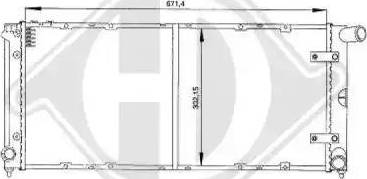 Diederichs 8133107 - Radiator, engine cooling autospares.lv