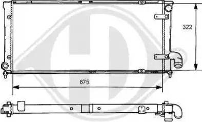 Diederichs 8133111 - Radiator, engine cooling autospares.lv