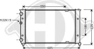 Diederichs 8133113 - Radiator, engine cooling autospares.lv