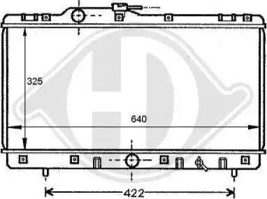 Diederichs 8137147 - Radiator, engine cooling autospares.lv