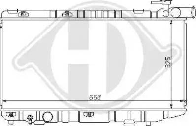 Diederichs 8137130 - Radiator, engine cooling autospares.lv