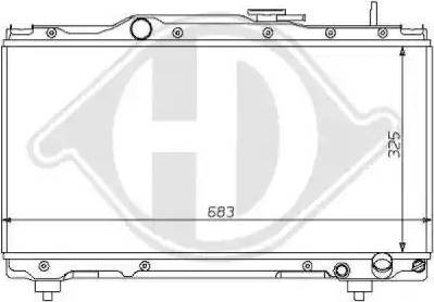 Diederichs 8137131 - Radiator, engine cooling autospares.lv