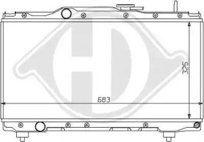 Diederichs 8137132 - Radiator, engine cooling autospares.lv