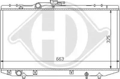 Diederichs 8137137 - Radiator, engine cooling autospares.lv