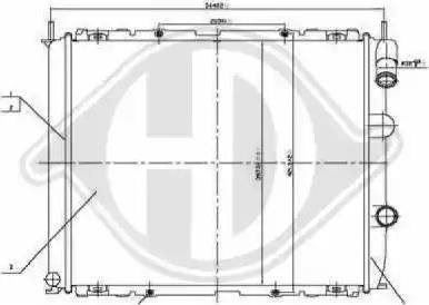 Diederichs 8129194 - Radiator, engine cooling autospares.lv