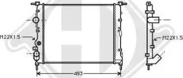 Diederichs 8129193 - Radiator, engine cooling autospares.lv