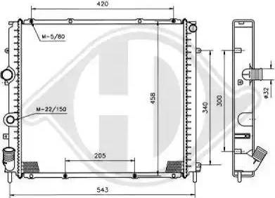 Diederichs 8129197 - Radiator, engine cooling autospares.lv