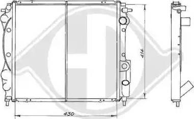 Diederichs 8129147 - Radiator, engine cooling autospares.lv