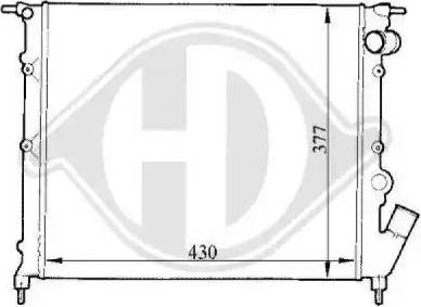 Diederichs 8129127 - Radiator, engine cooling autospares.lv