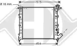 Diederichs 8129176 - Radiator, engine cooling autospares.lv