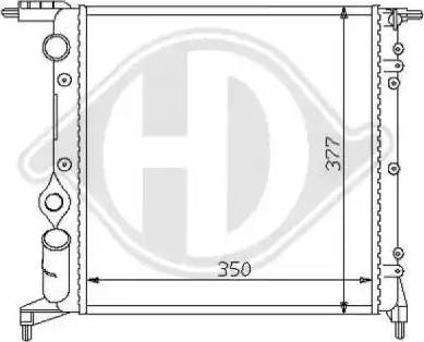 Diederichs 8129177 - Radiator, engine cooling autospares.lv