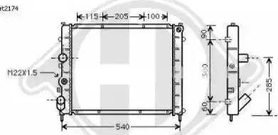 Diederichs 8129209 - Radiator, engine cooling autospares.lv