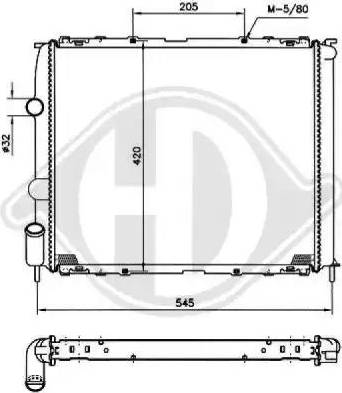 Diederichs 8129203 - Radiator, engine cooling autospares.lv