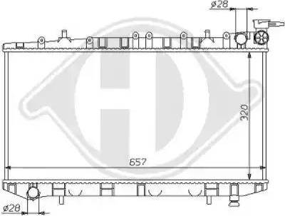 Diederichs 8124143 - Radiator, engine cooling autospares.lv