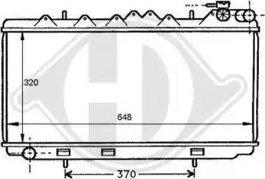 Diederichs 8124147 - Radiator, engine cooling autospares.lv