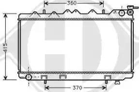 Diederichs 8124159 - Radiator, engine cooling autospares.lv