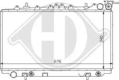 Diederichs 8124151 - Radiator, engine cooling autospares.lv