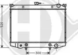 Diederichs 8124107 - Radiator, engine cooling autospares.lv