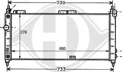 Diederichs 8125196 - Radiator, engine cooling autospares.lv