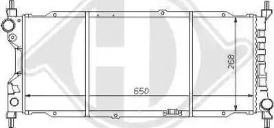 Diederichs 8125140 - Radiator, engine cooling autospares.lv