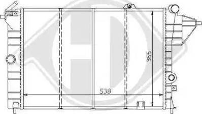 Diederichs 8125154 - Radiator, engine cooling autospares.lv