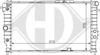 Diederichs 8125168 - Radiator, engine cooling autospares.lv