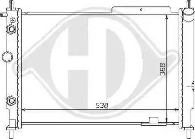 Diederichs 8125183 - Radiator, engine cooling autospares.lv