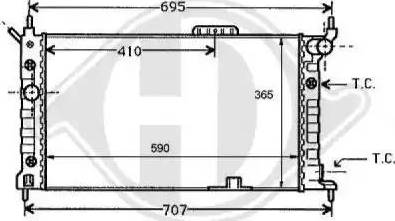 Diederichs 8125187 - Radiator, engine cooling autospares.lv