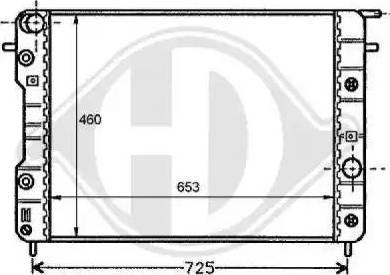 Diederichs 8125201 - Radiator, engine cooling autospares.lv