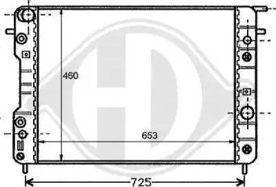 Diederichs 8125202 - Radiator, engine cooling autospares.lv