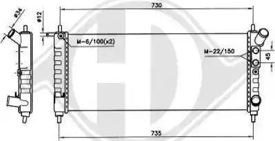 Diederichs 8125219 - Radiator, engine cooling autospares.lv