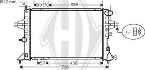 Diederichs 8125215 - Radiator, engine cooling autospares.lv