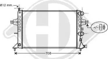 Diederichs 8125217 - Radiator, engine cooling autospares.lv