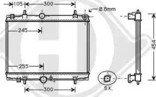 Diederichs 8126169 - Radiator, engine cooling autospares.lv